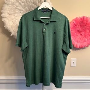 Polo Ralph Lauren Green Classic Fit Polo Size L